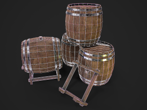 Beer barrels 3D Модель