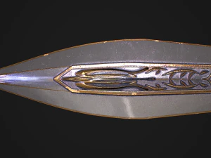 Fantasy Sword 29 With Scabbard 3D Model