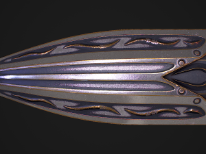 Fantasy Sword 29 With Scabbard 3D Модель
