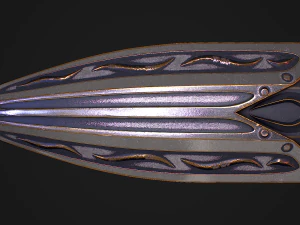 Fantasy Sword 29 With Scabbard 3D Model