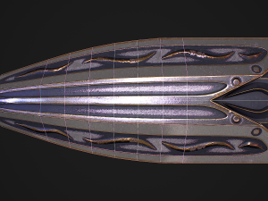Fantasy Sword 29 With Scabbard 3D Модель