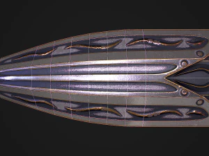 Fantasy Sword 29 With Scabbard 3D Model