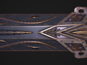 Fantasy Sword 29 With Scabbard 3D Модель