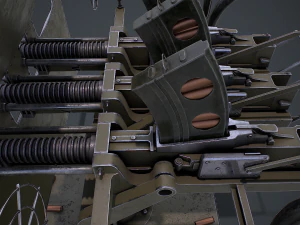 Machine G Turret 3D Model