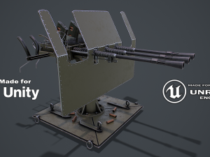 Machine G Turret 3D 模型
