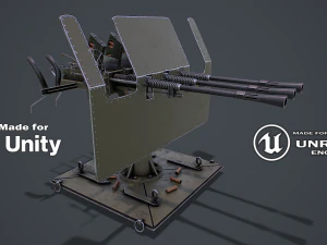 Machine G Turret 3D Model