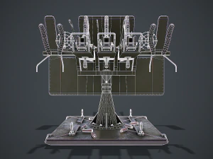 Machine G Turret 3D Model