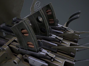 Machine G Turret 3D Model