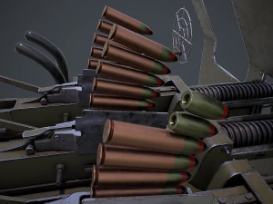 Machine G Turret 3D Model
