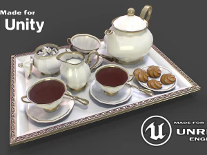 Tea Set 3D Model