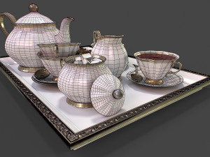 Tea Set 3D-Modell