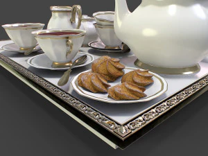 Tea Set 3D Model