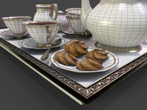 Tea Set 3D Model