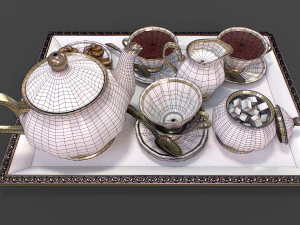 Tea Set 3D Model