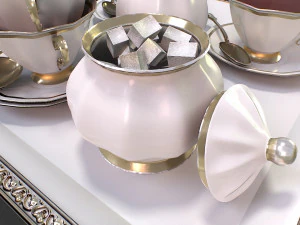 Tea Set 3D Model