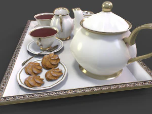 Tea Set 3D Model