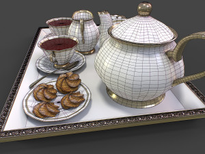 Tea Set 3D-Modell