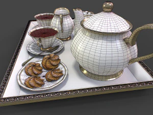 Tea Set 3D Model