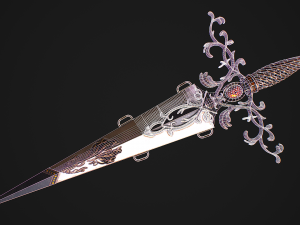 Fantasy Sword 27 With Scabbard Modelo 3D