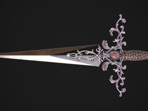 Fantasy Sword 27 With Scabbard Modelo 3D