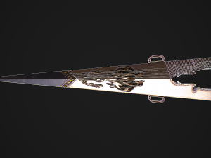 Fantasy Sword 27 With Scabbard Modelo 3D