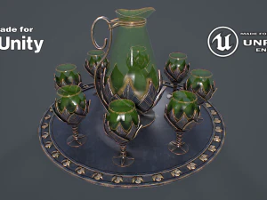 Table Service 3D Model