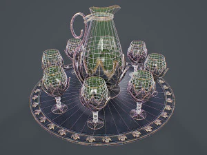Table Service 3D Model