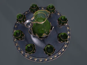 Table Service 3D Model