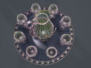 Table Service 3D Model
