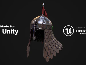 Medieval Helmet 4 3D Model