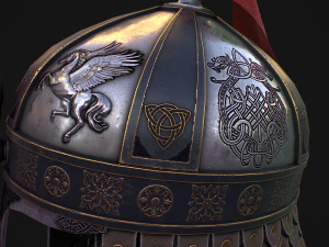 Medieval Helmet 4 3D Model