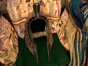 Egyptian throne with accessories 3D Model