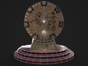 Egyptian throne with accessories 3D Модель