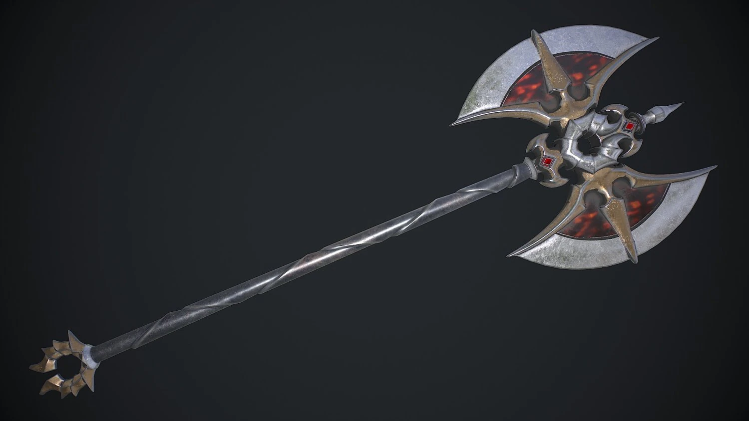 Ascia di fantasia Modello 3D .c4d .max .obj .3ds .fbx .stl .blend 