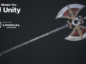 Fantasy axe 3D Model