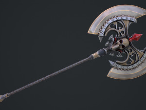 Fantasy Axe 1 3D-Modell