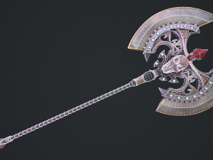 Fantasy Axe 1 3D Model