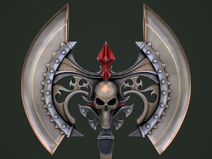 Fantasy Axe 1 3D Model