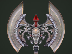 Fantasy Axe 1 3D Model