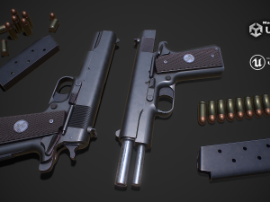 Army pistol Modelo 3D