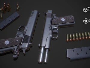 Pistola do ex&eacute;rcito Modelo 3D