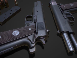 Armeepistole 3D Modell