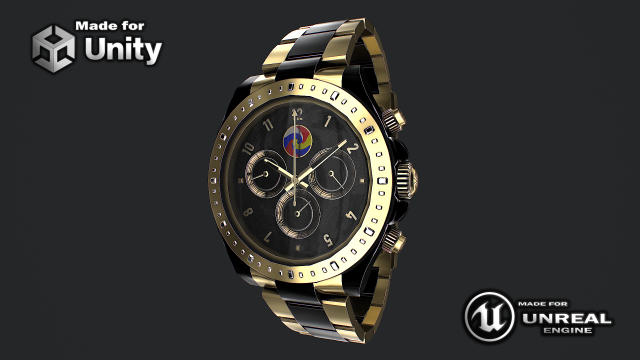 Watch 1 3D Model .c4d .max .obj .3ds .fbx .stl .blend 