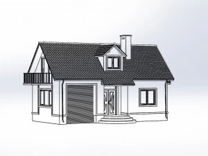 villa 3D Model