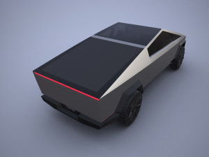 tesla cybertruck 3D 모델