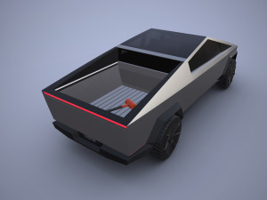 tesla cybertruck 3D 모델