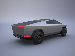 tesla cybertruck 3D 모델