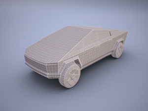 tesla cybertruck 3D 모델