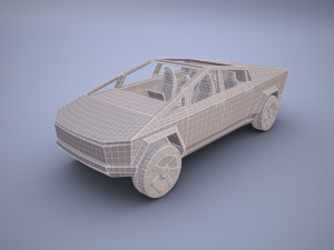 tesla cybertruck 3D 모델