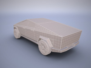 tesla cybertruck 3D 모델